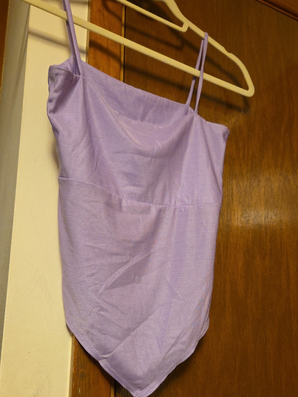 JUNIORS Lilac Spaghetti Strap Top